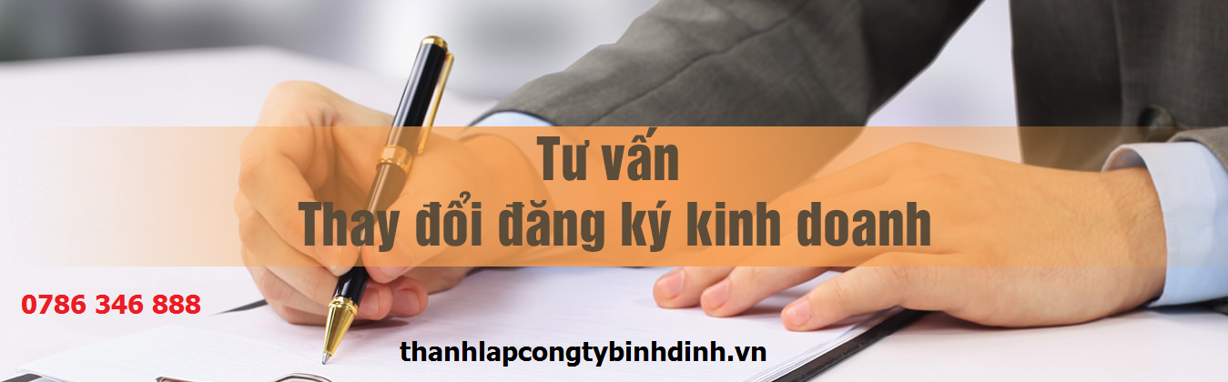 thủ tục thay đổi người đại diện pháp luật công ty tại bình định